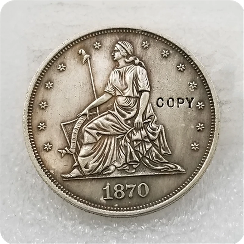 COPY REPLICA 1870 50C Standard Silver Half Dollar COIN COPY