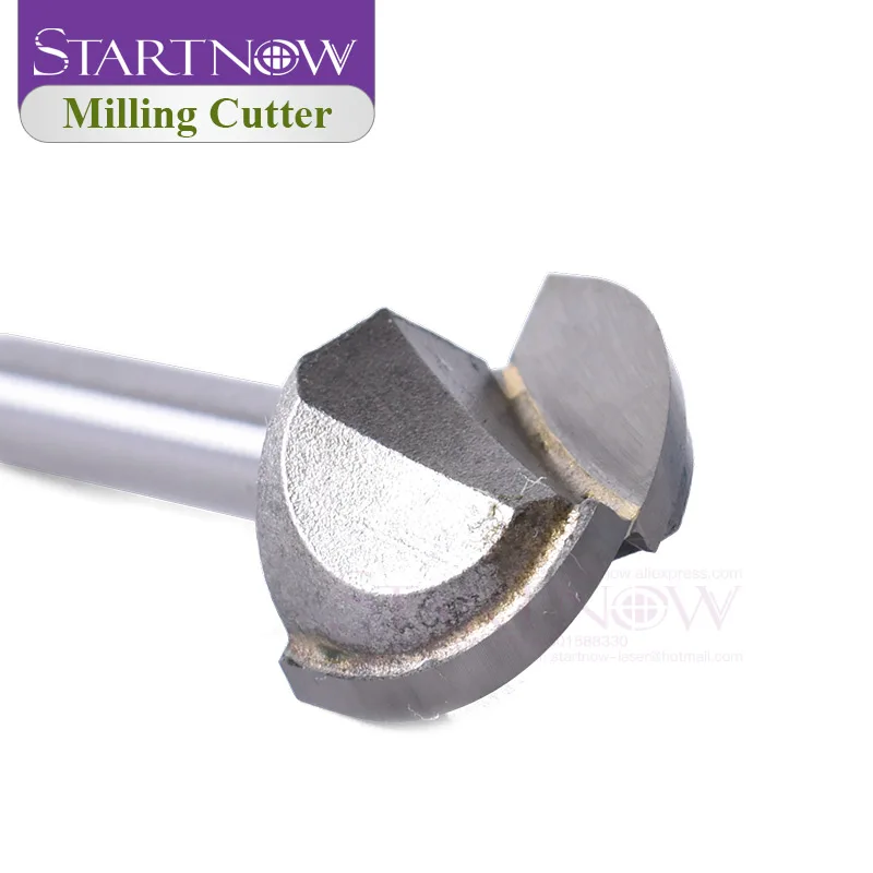 Startnow 5PCS Engraving Bits Woodworking Milling Cutters Round Bottom Router Bit End Mills Slotting Tool Trimming CNC Tool