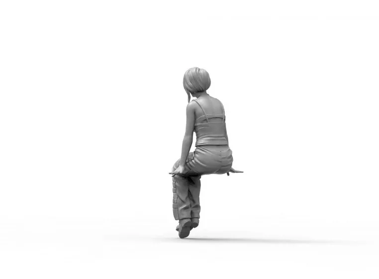 Figurine modèle GK en résine, filles en action, kit non assemblé et non peint, 1/35