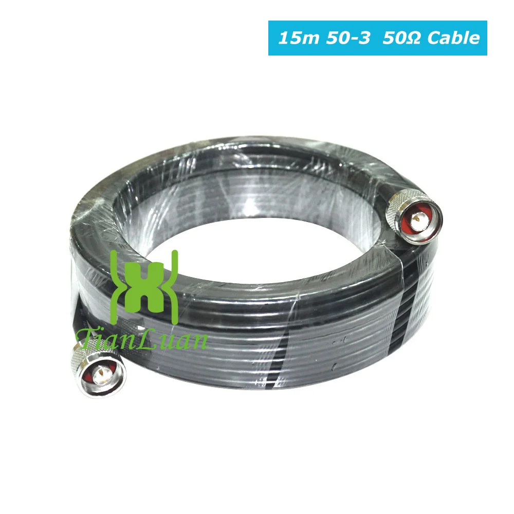 DIY 15 M สาย Coaxial สำหรับสัญญาณ Booster Repeater ทองแดงแกน 2.4 GHz โมดูล