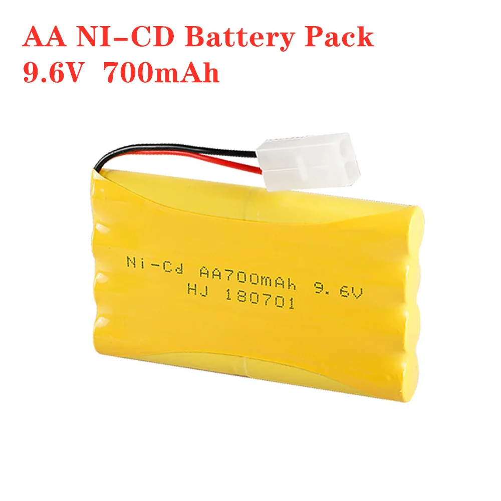 9.6v 700mah NiCD 충전식 배터리 Rc 완구 자동차 보트 건 탱크 기차 로봇 전기 조명 보안 공장 예비 부품, NiCD 충전지 Rc 장난감 자동차 보트 건 탱크 기차 로봇 전기 조명