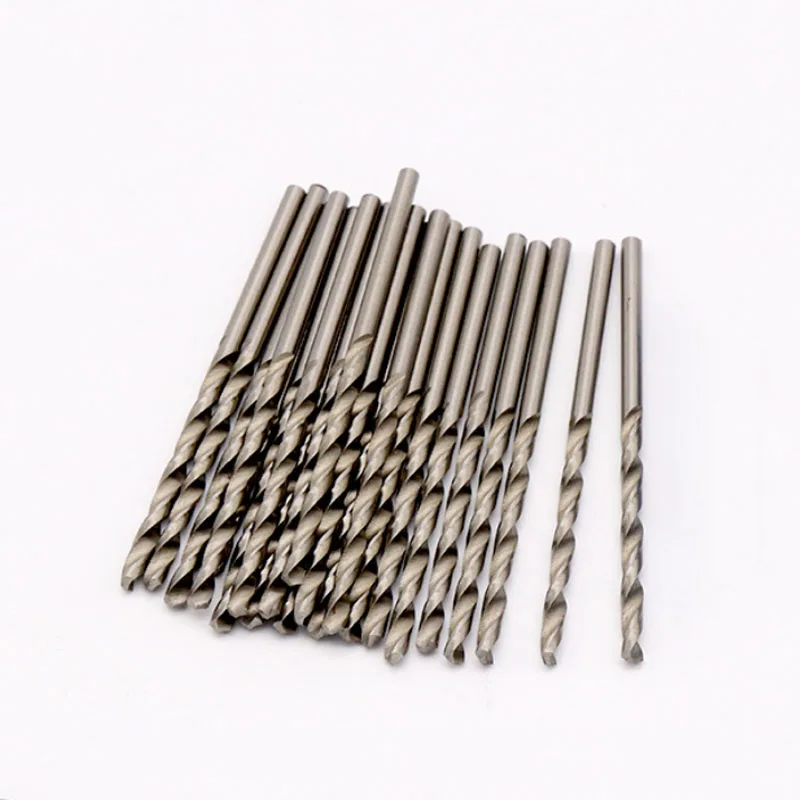 10Pcs 0.5-4mm HSS Straight Stem Twist Drill Spiral Drill Bit