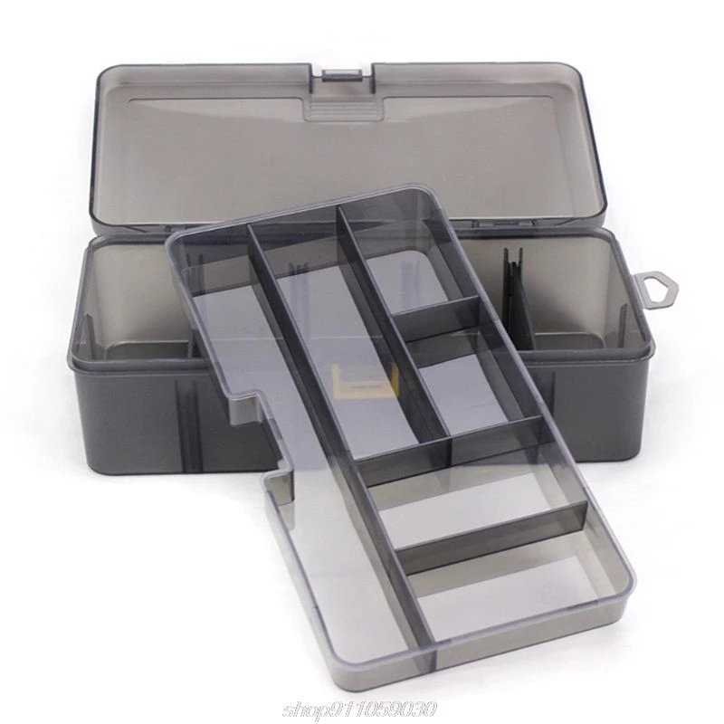 Multi-division Dual Layer Tool Storage Box Multifunctional Organize Fishing Lure Hooks Arrange Case Durable D16 20 Dropshipping