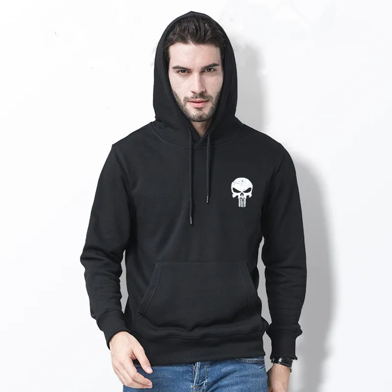 Punishers Printed Fleece Pullover Hoodies Men/Women Casual Hooded Streetwear Sweatshirts Male Skull Harajuku High quality tops