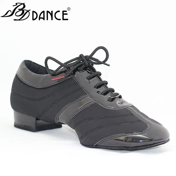 Men Standard Dance Shoes BDDANCE 328H Dancesport Shoe  Men Ballroom Dance Shoes Split Sole  Modern Shoes Stretch Spandex Patent