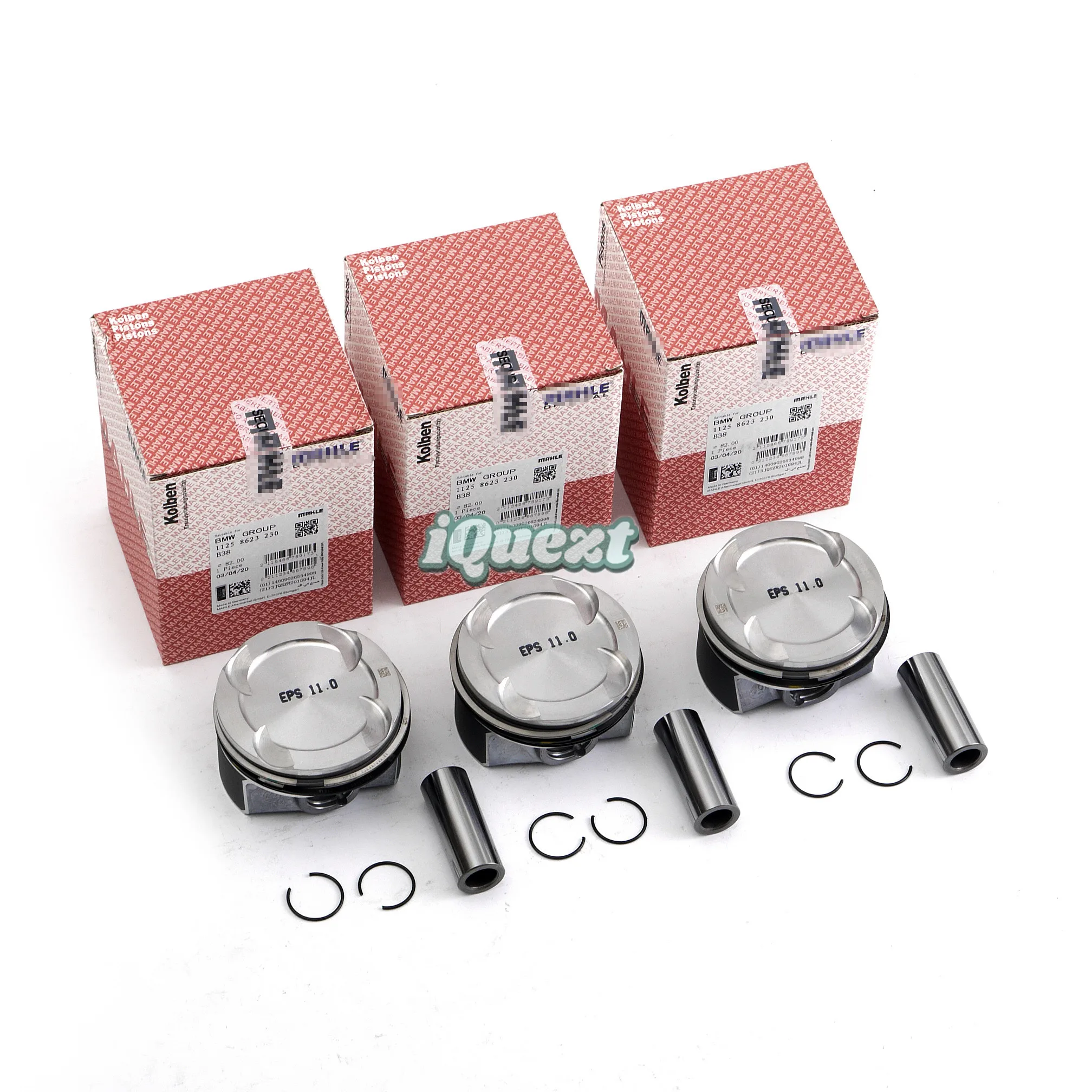 

3cyls. Pistons & Rings Set 11258657760 for BMW 116i 318i Mini Cooper F20 F22 F30 F48 F56 B38 1.5T 1499CC Engine