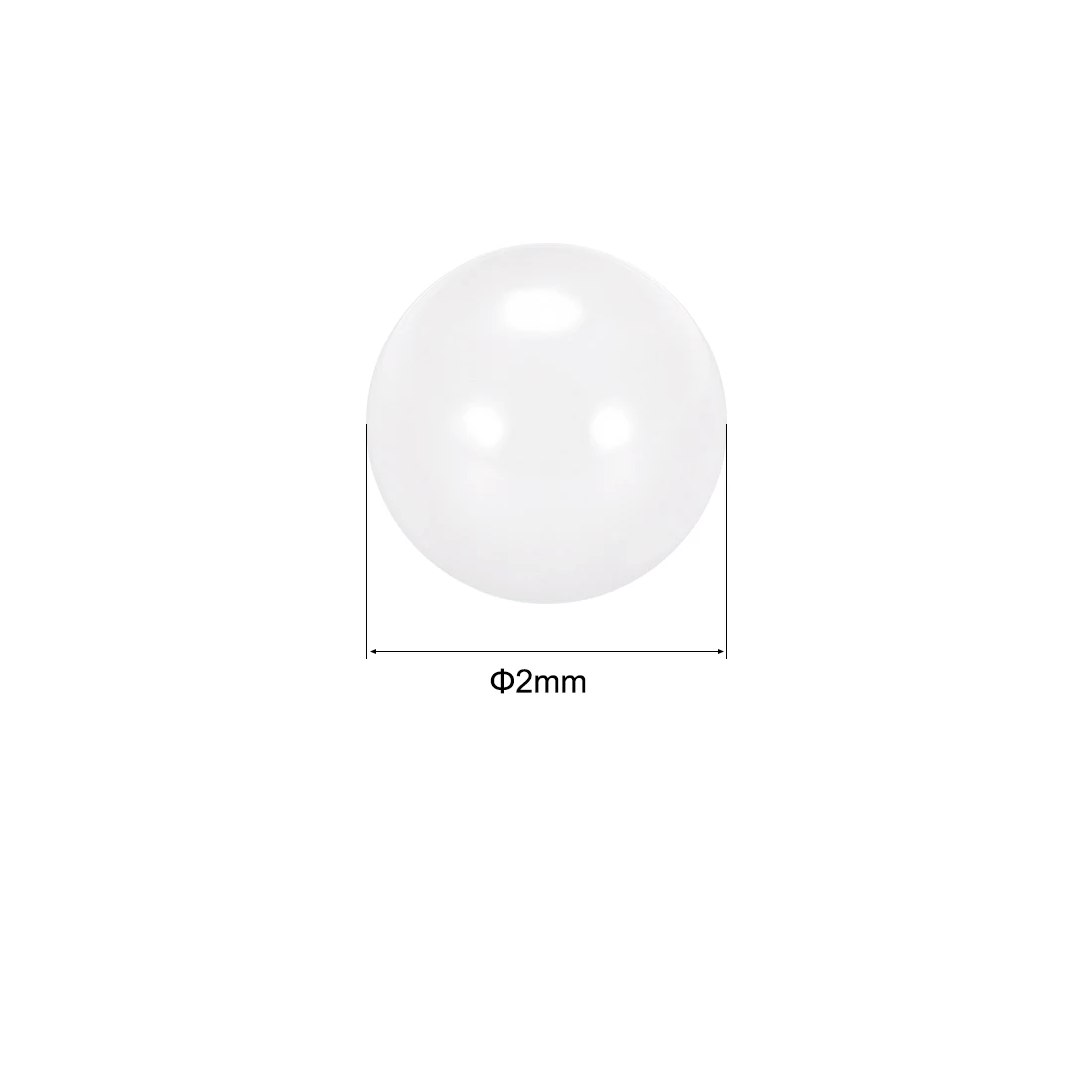 uxcell 10pcs 2mm Ceramic Bearing Balls ZrO2 Zirconium Oxide Ball G5 Precision