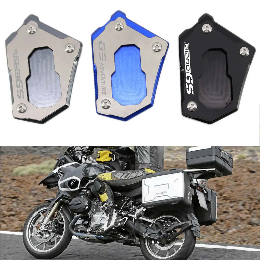 Motorcycle CNC Side Stand Enlarge Extension Kickstand R1250GS Accessories For BMW R 1200 GS LC ADV R1250GS Adventure R 1250 GS