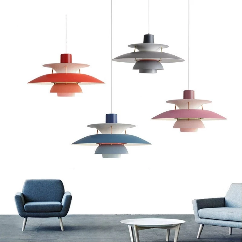 

Modern Pendant Light Colorful Umbrella Led Suspend Hanglamp Dining Room Pendant Lamp indoor lighting Lamparas kitchen Fixtures