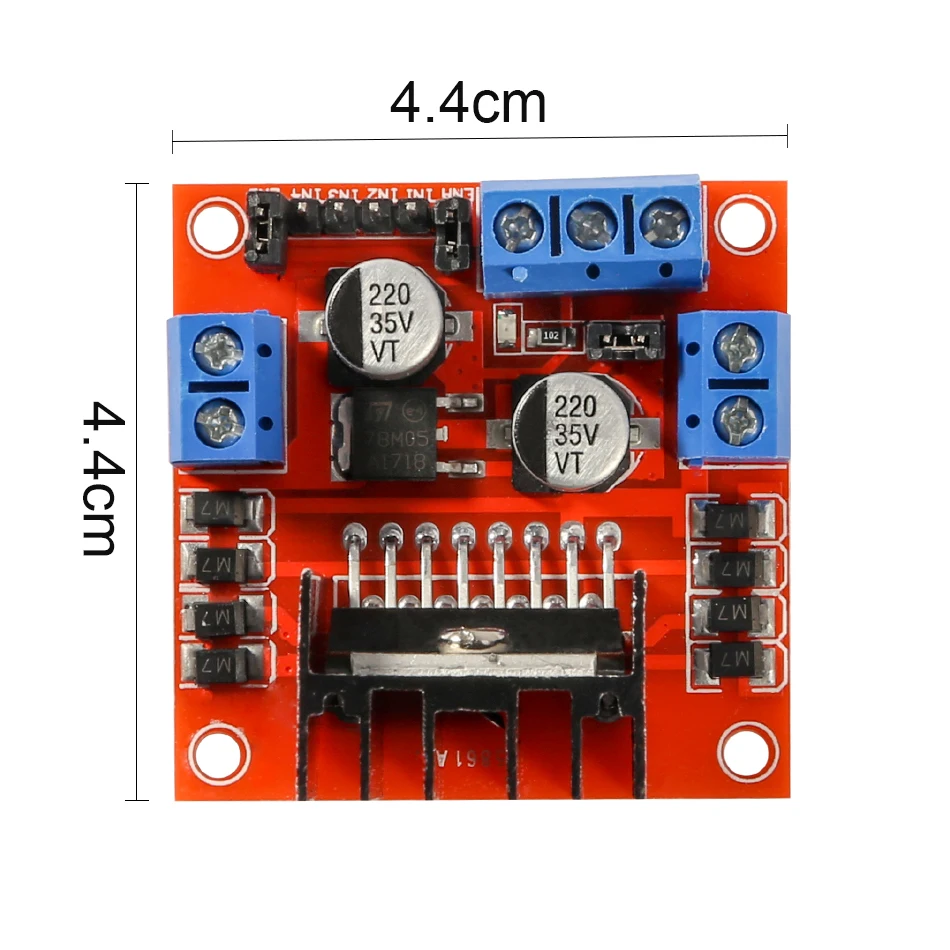 L298N Motor Driver Controller Board Module Stepper Motor DC Dual H-Bridge for Arduino Smart Car Power UNO MEGA R3 Mega2560