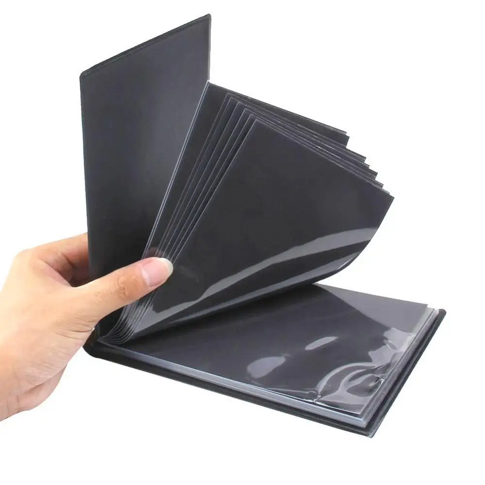 20 Pockets Collection Currency Storage Cash Holders Note Money Stamps Protection Banknote Page Album Leather Ticket