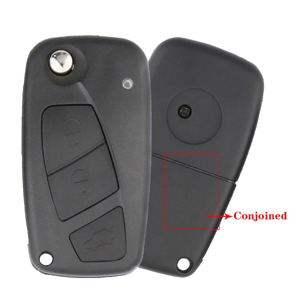 YIQIXIN 3 Buttons Folding Remote Car Cover Key Shell For Fiat Punto 500 Ducato Stilo Panda Idea Doblo Bravo Iveco Uncut Blade