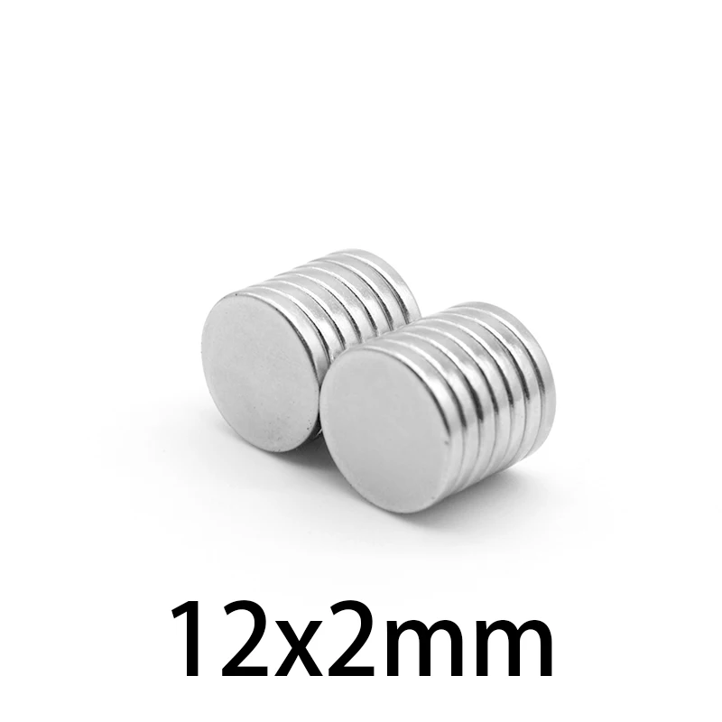 10-200pcs 12x2mm magnet Dia 12mmx2mm Rare Earth Neodymium Magnet 12*2 N35 Art Craft refrigerator magnet 12*2mm