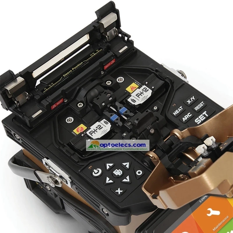 INNO View 12R V Groove Fiber Ribbon Fusion Splicer View 12R SM&MM Mass Fiber Fusion Welding Splicer with V7 cleaver fusionadora