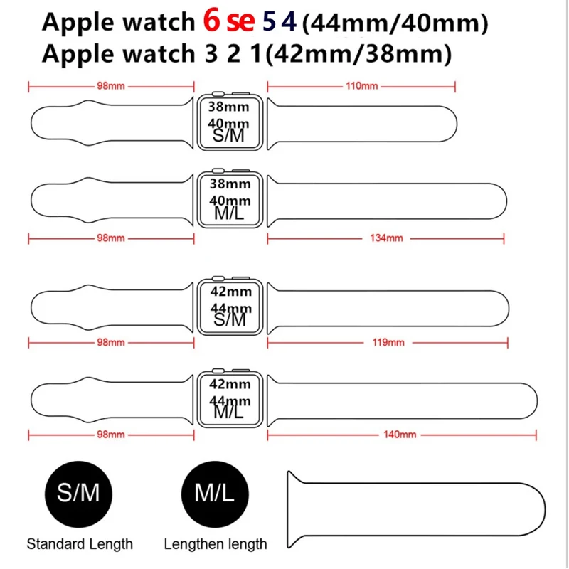 Silicone Strap For Apple Watch band 44/45/42mm 38/40/41mm Rubber smartwatch bracelet iWatch series 7 6 5 4 se Black Unity strap