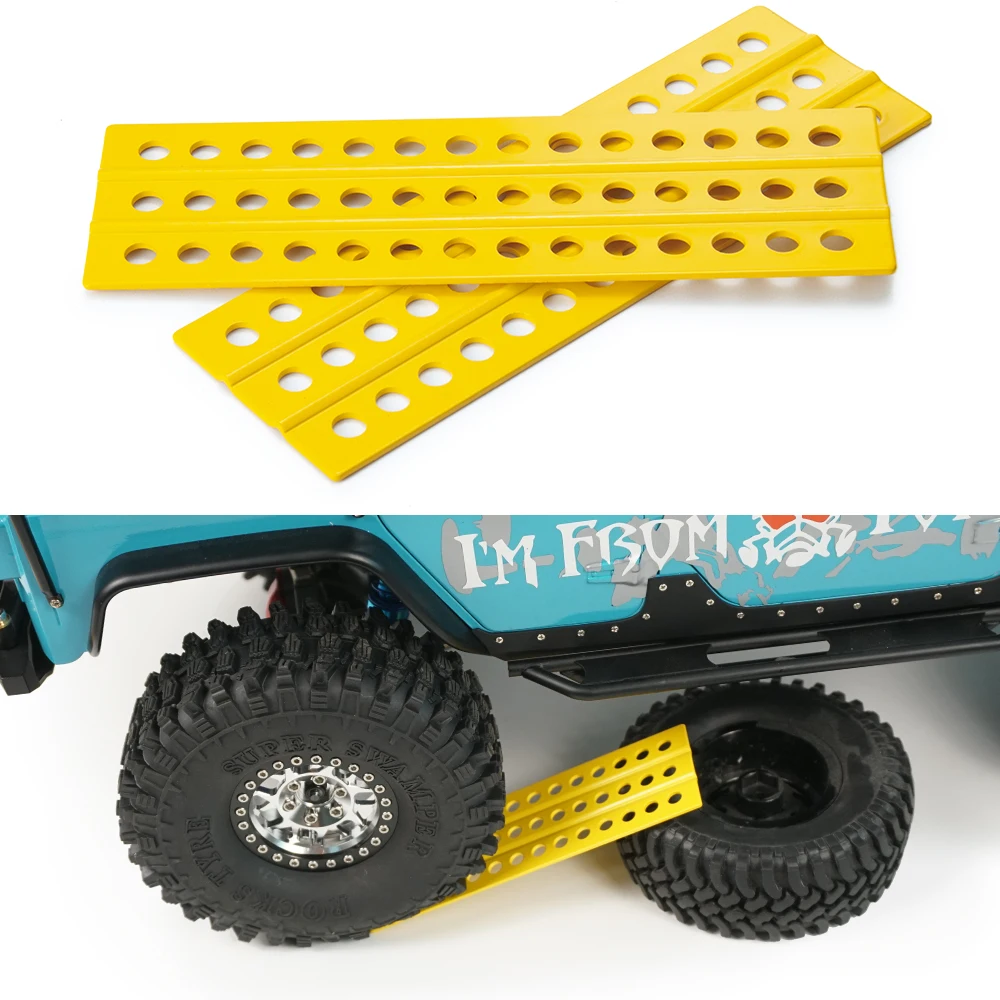 AXSPEED 1Pair Metal Sand Ladder Recovery Board 38x120mm per 1/10 RC Crawler Axial SCX10 TRX4 Tamiya CC01