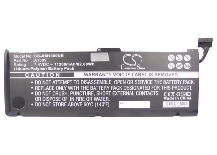 

cameron sino for MacBook Pro 17" Precision Aluminum Unibody 2009 Version A1309 battery