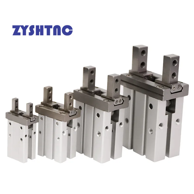 MHZ2 10D 16D 20D 25D 32D 40D Double Acting Air Gripper Pneumatic Finger Cylinder SMC Type Aluminium Clamps Bore 10-40mm Grab