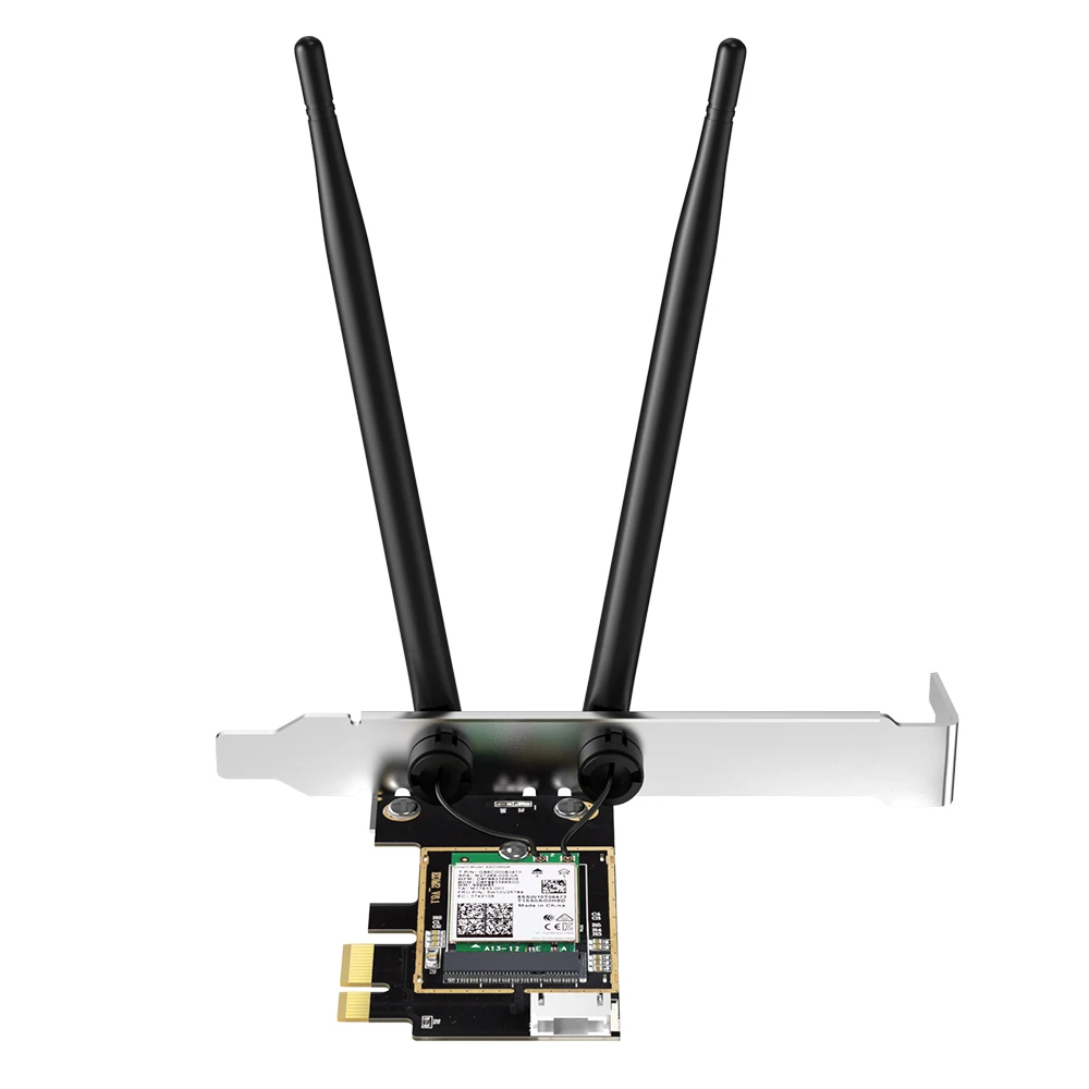 Imagem -03 - Placa de Rede sem Fio Wi-fi Pcie x1 3000mbps Bluetooth 5.1 Chip Adaptador de Rede Pci Express Ax200ngw 2.4g 5g Antena Dupla