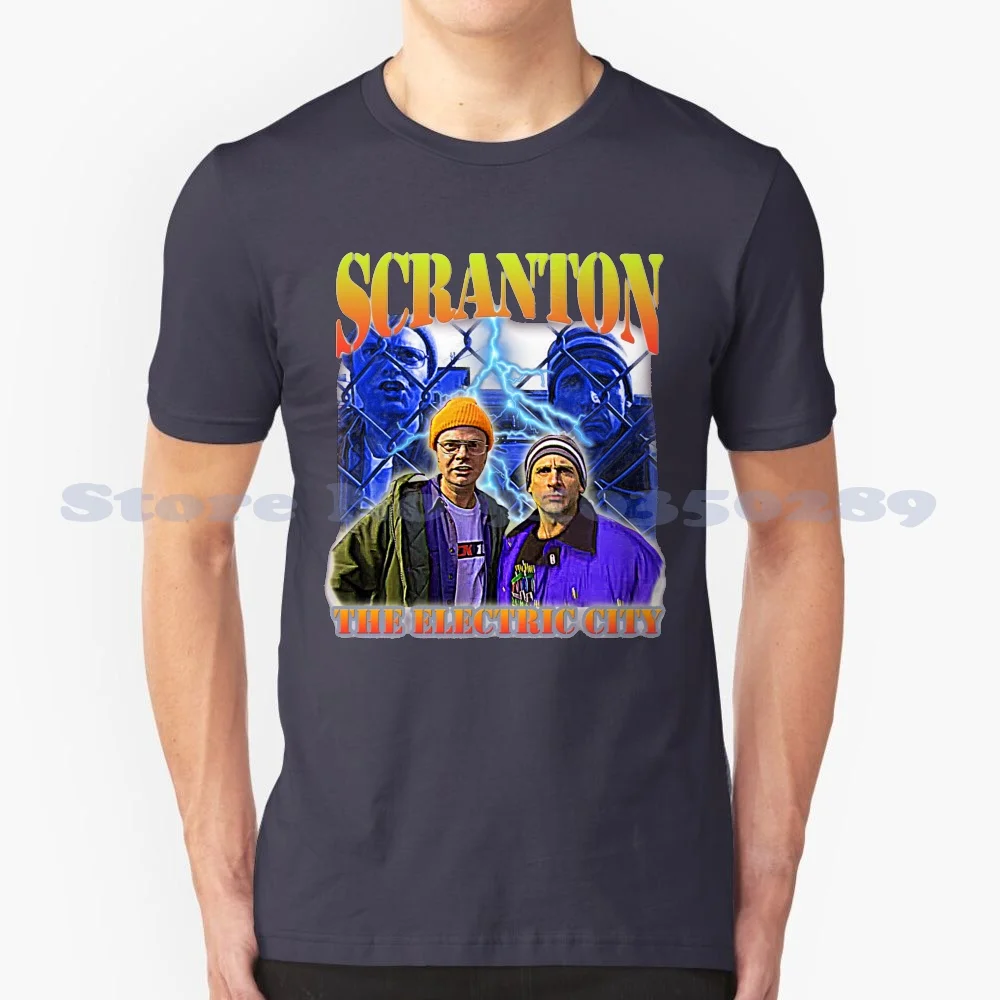 Scranton : The Electric City 100% Cotton T-Shirt Hiphop The Electric City Dwight Schrute Dunder Mifflin Michael The Office