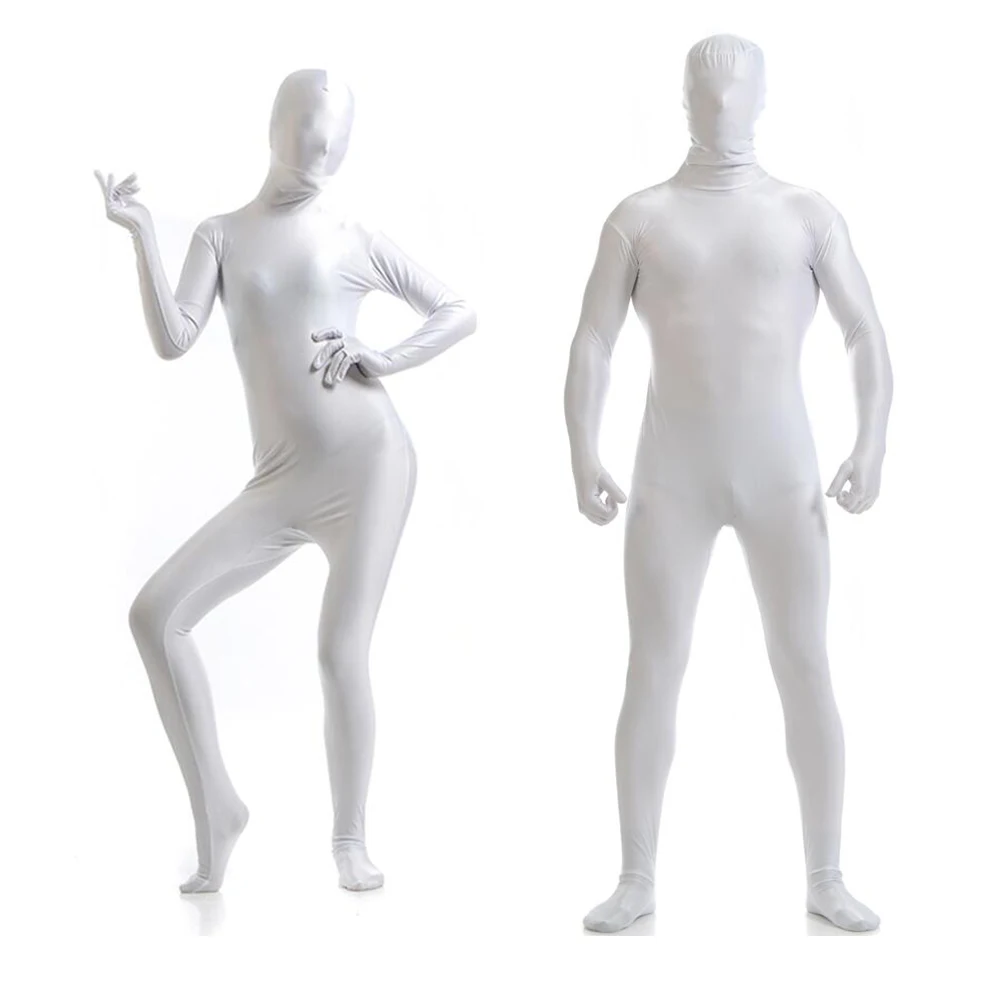 Dostosowane kostiumy Zentai Full Body Spandex ubrania typu Cosplay kombinezon Catsuit kostiumy na Halloween Body dla dorosłych