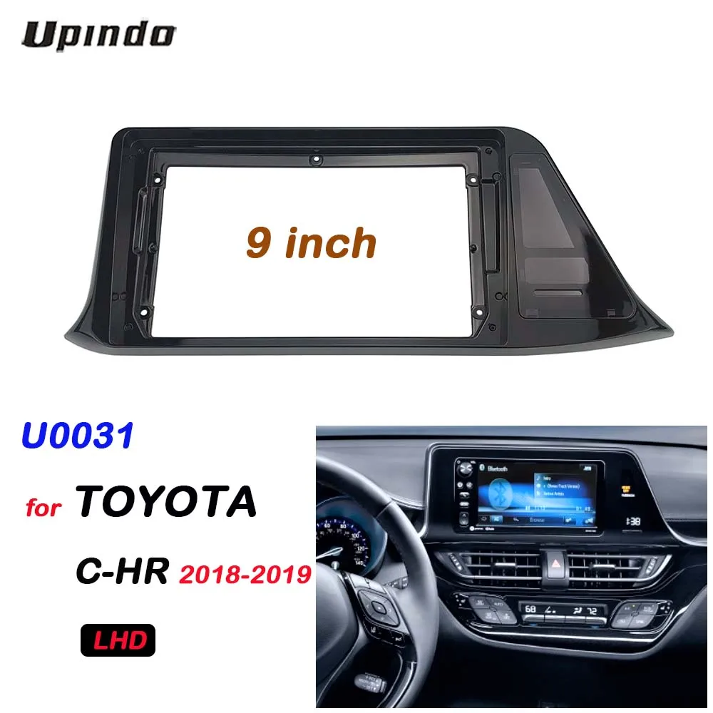 

Автомобильные аксессуары: 9-дюймовая 2-диночная рамка из АБС-пластика для ПК с радио DVD GPS Mp5 для TOYOTA C-HR LHD 2018-2019 Комплект приборной панели