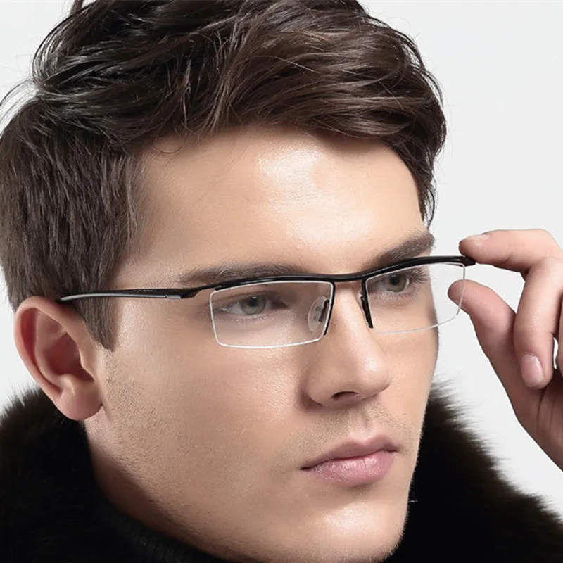 New Titanium TR90 Fahion Reading Glasses Half Rimless Men Women +50 +75 +100 +125 +150 +175 +200 +250 +3 +350 +375 +4 +425 +450