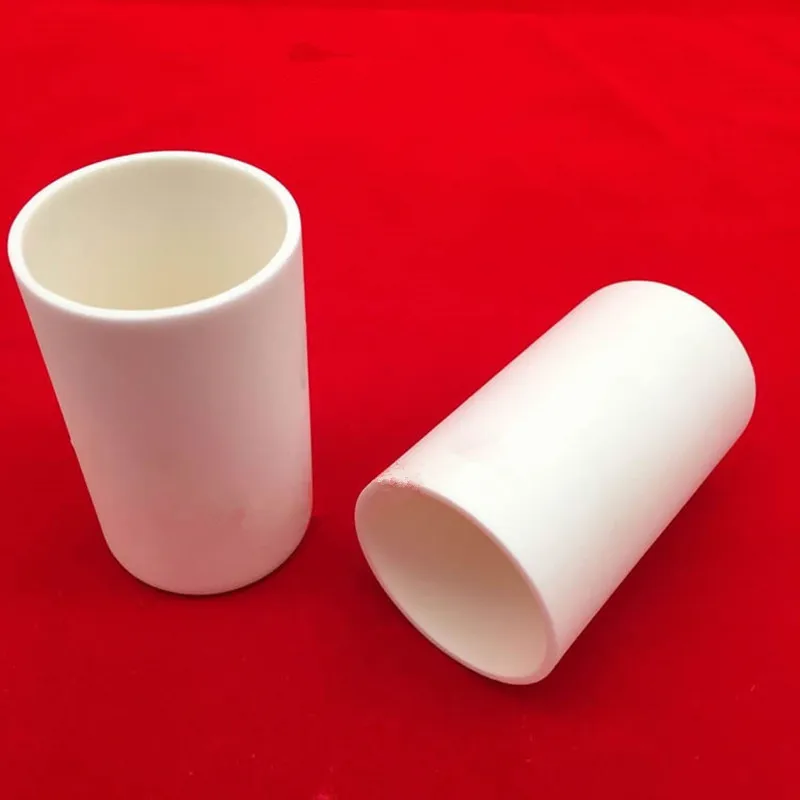 200ml 60x100mm 100x35mm 99.5% Cylindrical Alumina Sintered Ceramic Crucible