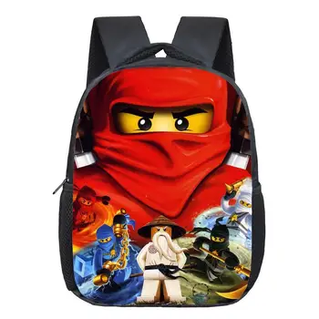 Mochila 닌자 학교 가방, 유치원 어린이 학교 배낭, 여아 남아 어린이 배낭, 12 인치 