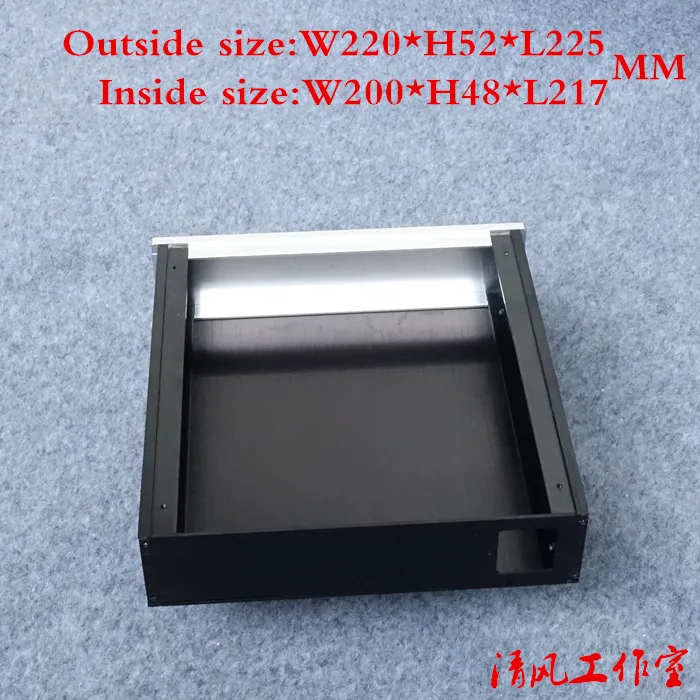 DAC усилитель, внешний источник питания в алюминиевом корпусе DIY AMP Project W220 H52 D225mm