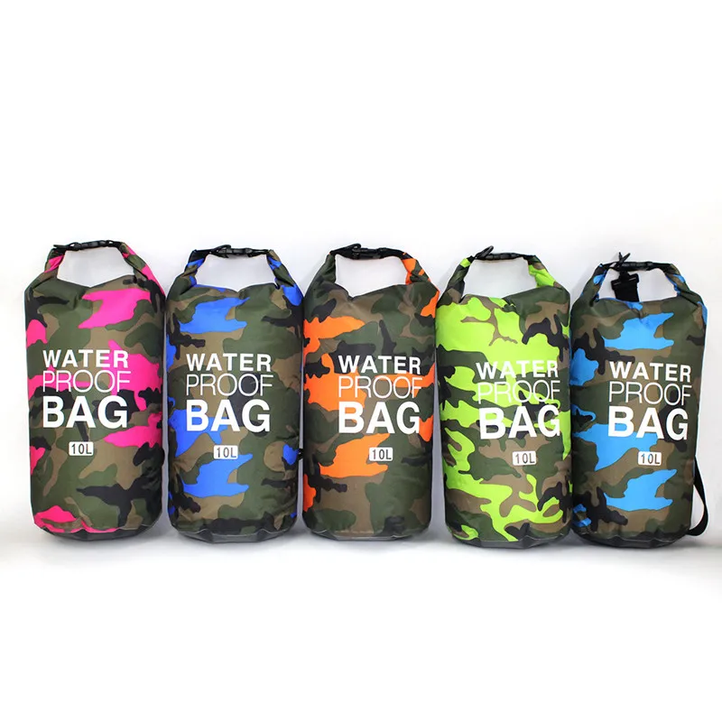 Waterproof Motorcycle Beach Backpack Fishing Kayak Folding Outdoor Camouflage Skin Diving Swimming Shoulder Sport BagPouch