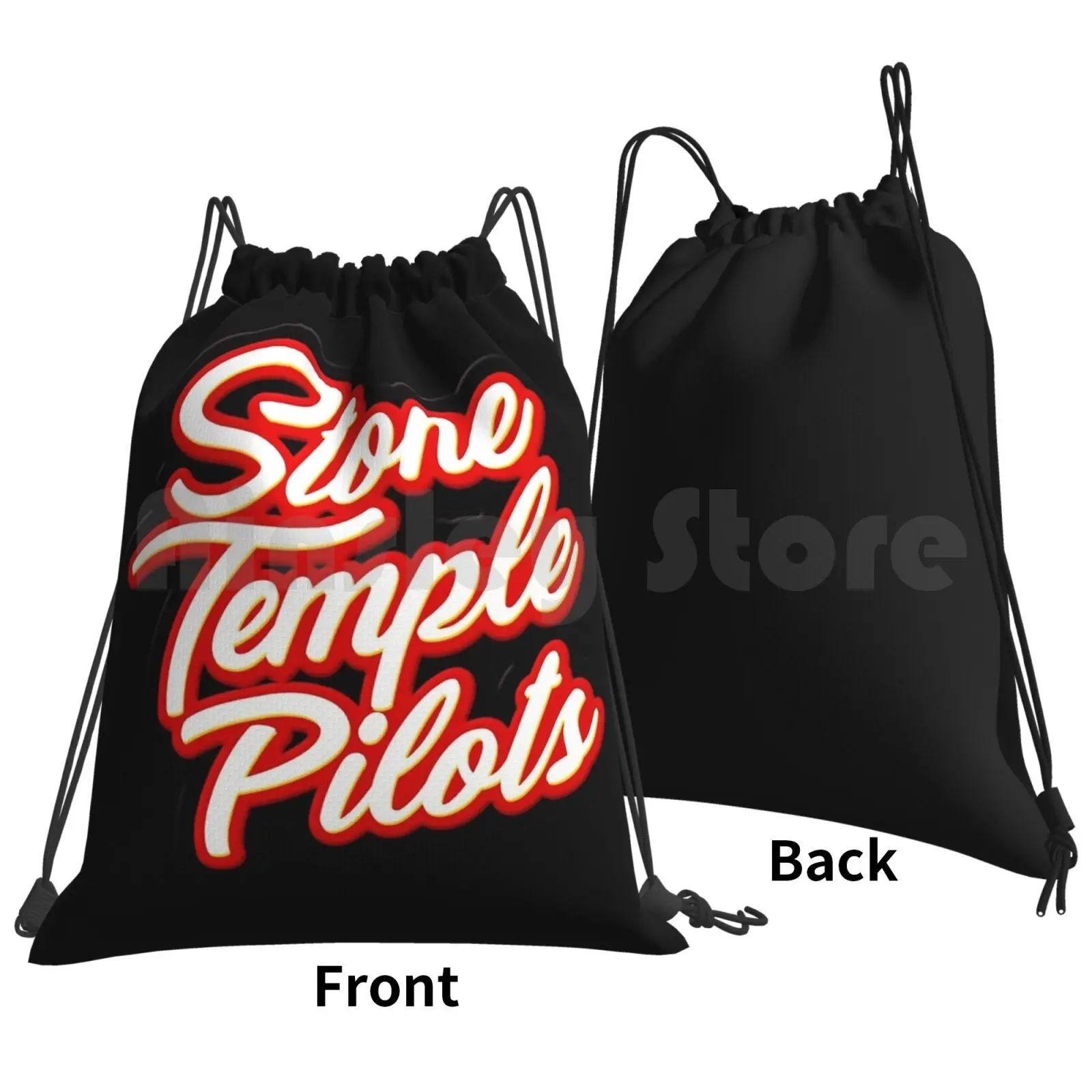 Stone Temple Pilots Band Music Band'' Backpack Drawstring Bags Gym Bag Waterproof Logo Dave Matthews Band Music Band