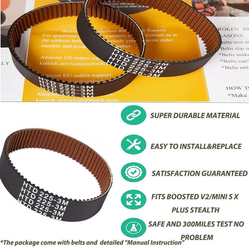 Boosted Board Kevlar Belts for Boosted Board V2, Mini S, Mini X, Plus, and Stealth 6pcs