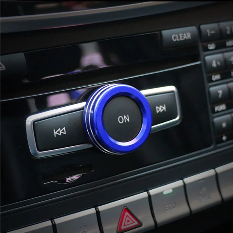 Car volume knob Ring For Mercedes Benz A Class B Class E Class GLK GLA CLA GLE ML