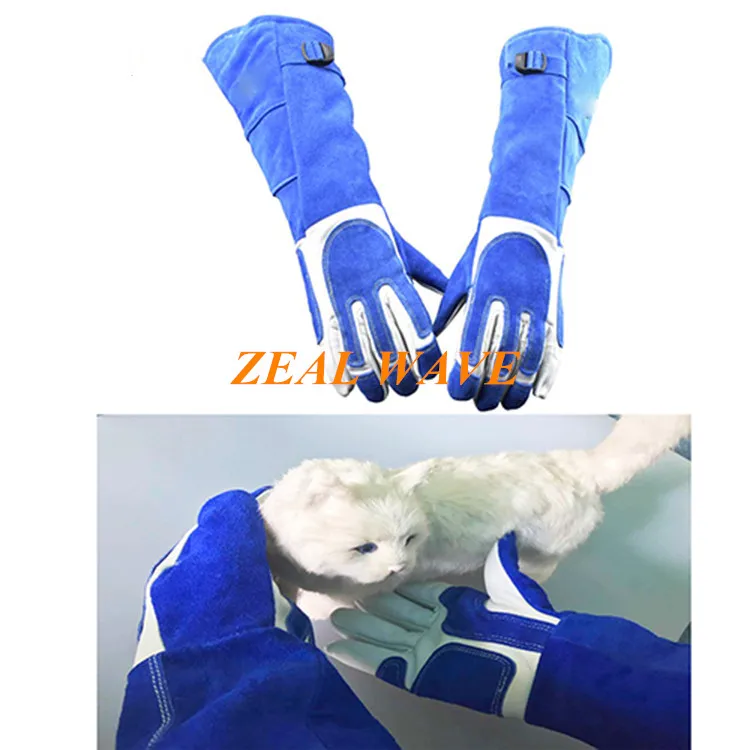 

Anti-cat Scratching Bite Leather Padded Gloves Anti-bite Gloves Dog Training Dog Protection Thickening