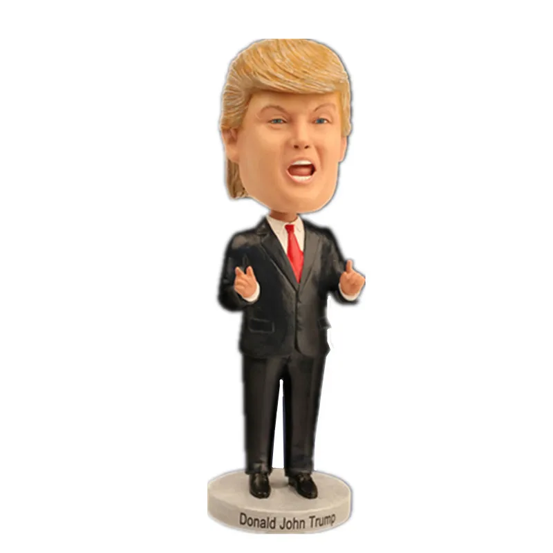 Bobble Head Donald Trump Action Figure Classic posture Figure Collectible Model Shake Head Hot Toy for Child Birthday GIFT