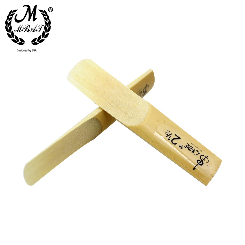 M MBAT 10 Pcs/Set B-flat Clarinet Reed High quality Woodwind Instrument Accessories Bamboo Strength 2.5 Music Tools with Box