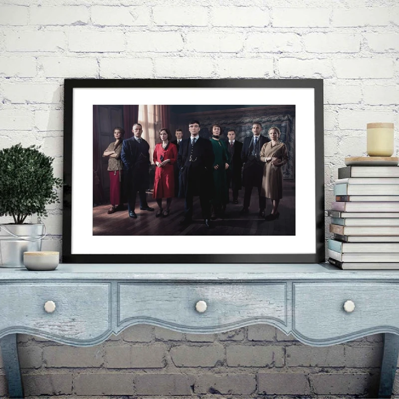 Peaky Blinders Shelby Fan Artwork Wall Art Canvas Painting TV Show Posters and Prints Wall Pictures Home Wall Decoration