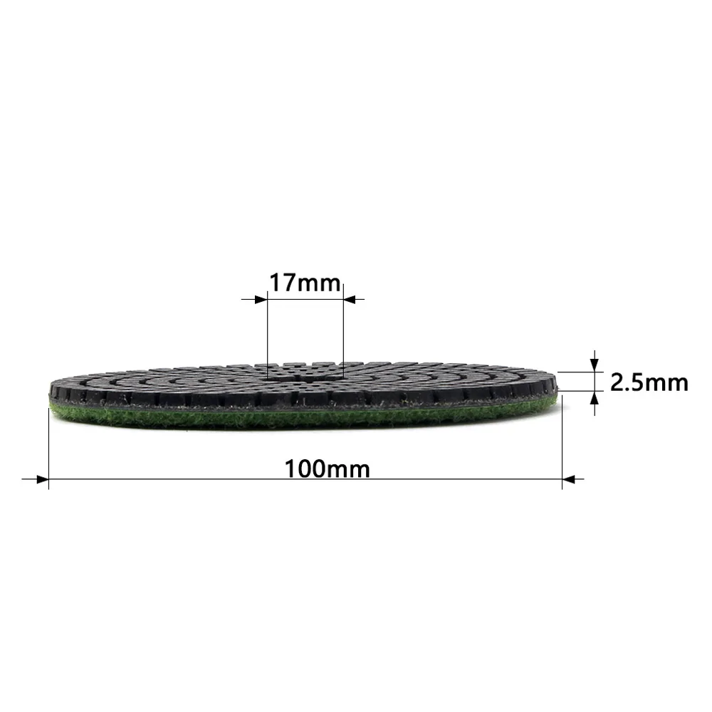 4 Inch 100mm Diamond Polishing Pad Wet Use 1 Piece Polishing Wheel For Stone Concrete Granite Tools Grinding Disc 30#-3000# grit