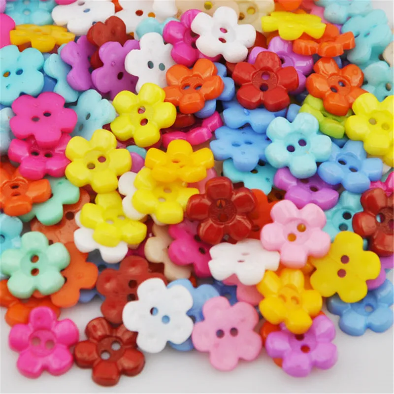 50 pcs  Mix Plastic Buttons Child Clothes DIY Sewing Appliques button PH70