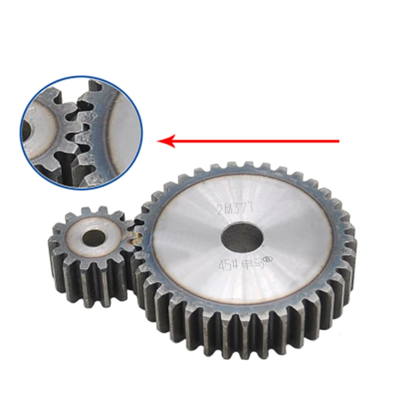 1.5mod gear pinion 120teeth 120 teeth blank hole spur gear precision machinery industry 45 steel gear pinion frequency hardening