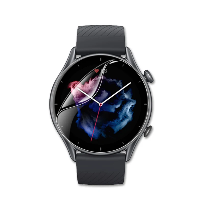 5個tpuソフト保護カバーのためのamazfit gtr 3/3pro/2/2e GTR3プロGTR2 GTR2e腕時計液晶スクリーンプロテクターアクセサリー