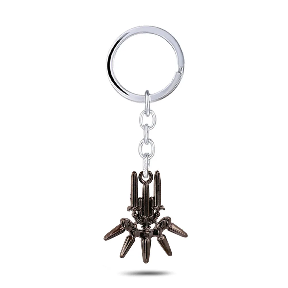 Anime NieR Automata YoRHa No.2 Type B 2B Keychains YoRHa Logo Metal Necklaces Pendants Game Cosplay Accessories Figure Gifts