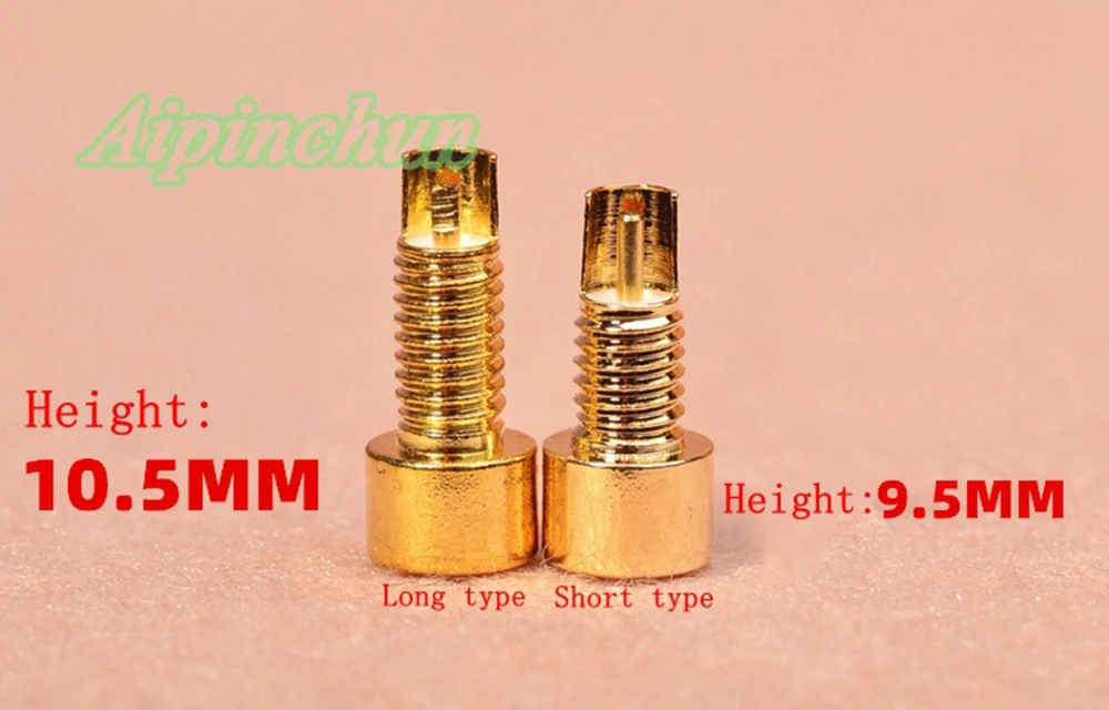 2pcs DIY MMCX Headphone Female Jack Connector Socket Mount Solder Pins Gold-Plated