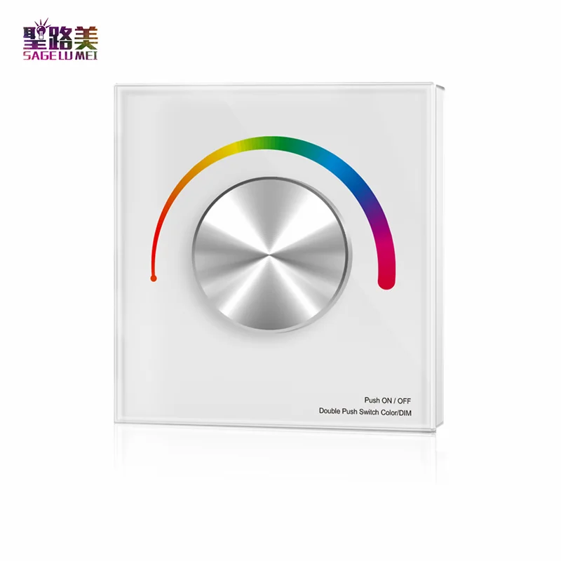 DC12-24V T1-K/T2-K/T3-K Rotary Touch Glass Panel DIM/CCT/RGB LED Controller Dim for single color/color temperature/RGB led tape