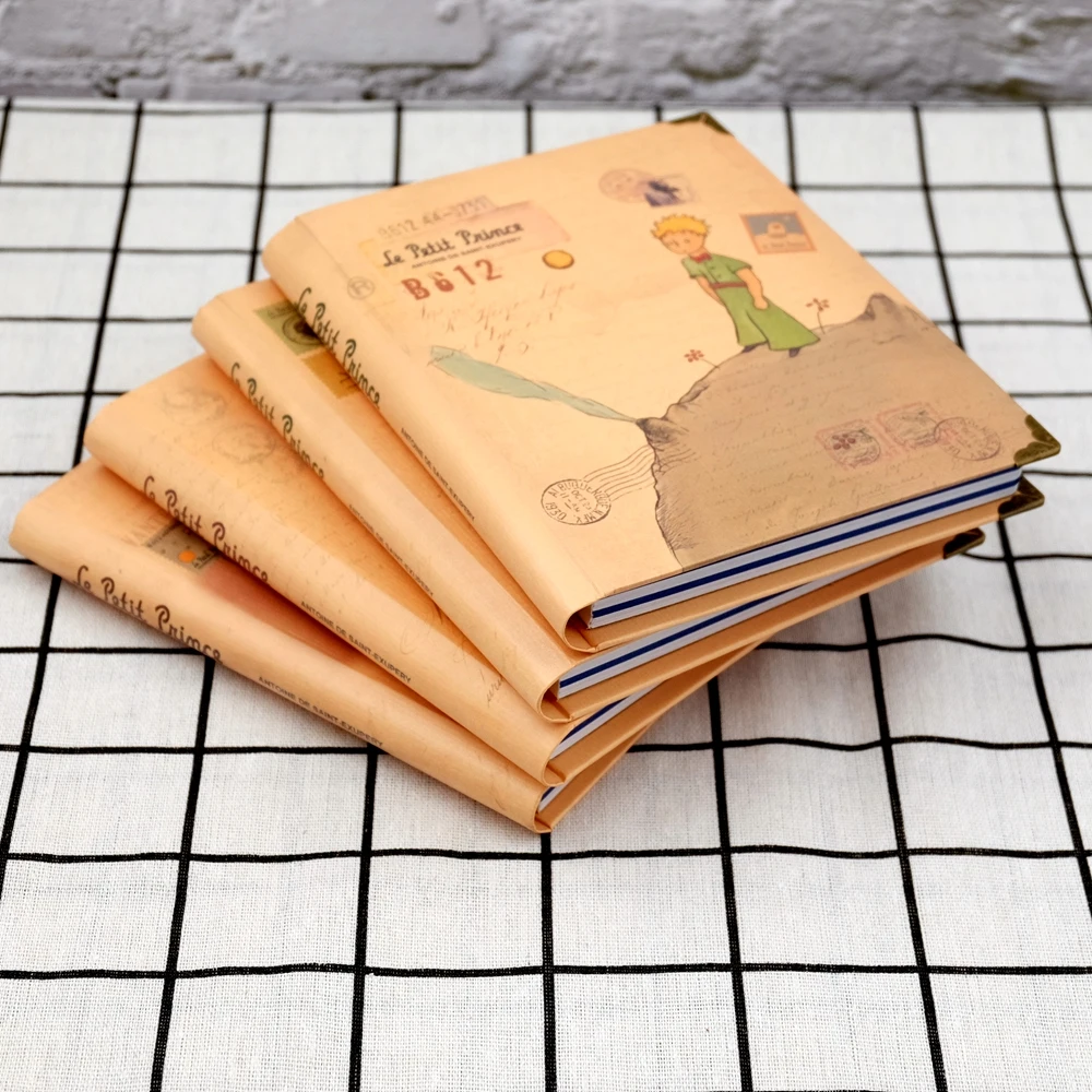 Classic Little Prince Story Diary Month Program Notebook Coloured Paper Retro Style Children's Gifts