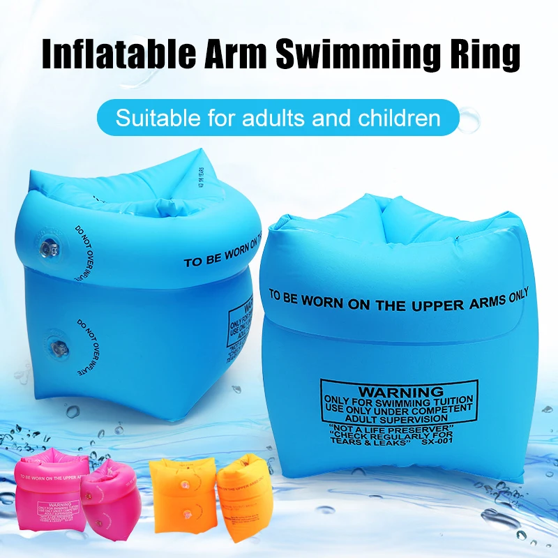 Hot Arm Floaties Inflatable Swim Arm Bands Floater Sleeves Swimming Rings Tube Armlets for Kids Adults In Stork