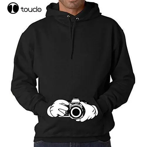 

2019 fashion man Hoodies Men's Hands Holding Camera Hoodie Photo Photography Landscape Clothing Sweatshirt