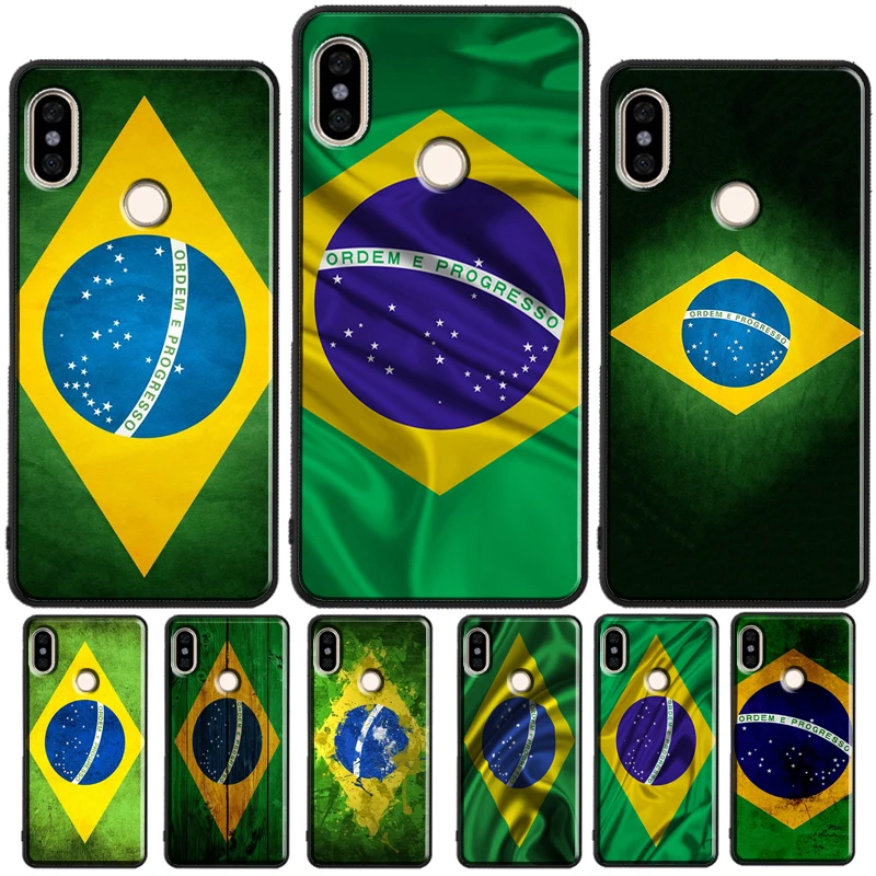 Brazil Flag For Redmi Note 11 Pro Phone Case For Redmi Note 10 Pro 7 8 9 Pro 10S 9S Redmi 10 9A 9T 9C