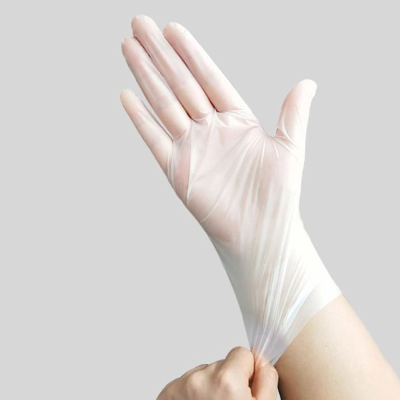 100Pc Kitchen PVC TPE Disposable Gloves Waterproof Cleaner Latex Gloves For Household Laboratory Cleaning Gloves Similar Nitrile